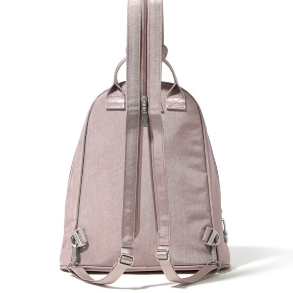 Baggallini Blush Shimmer Naples Convertible Backpack/NWT - Picture 3 of 14